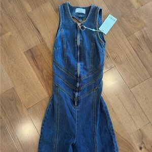 REVICE Blue Denim Heart Romper